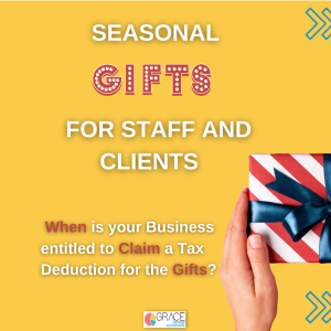 Seasonal Gifts - Claim Tax Deduction for the Gifts