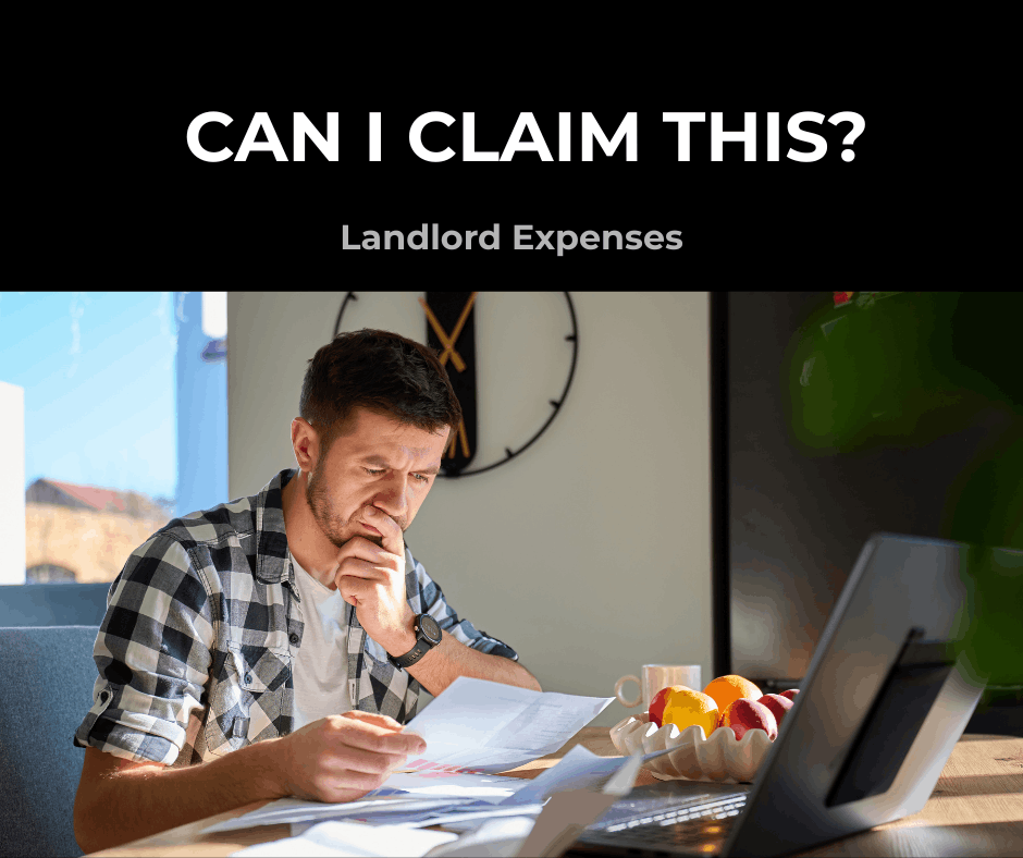 Landlord reviewing expenses to determine which rental property costs are tax deductible