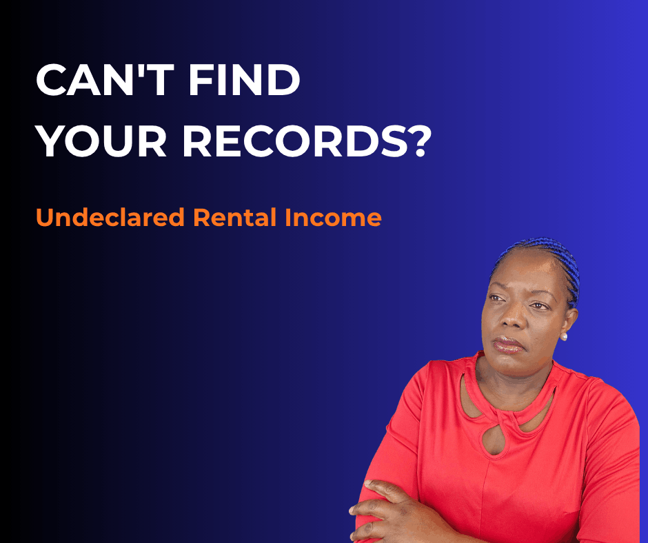 Undeclared rental income and missing rental property records