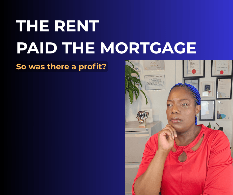 Dora Ngoma of Grace Certified Accountants with the text “The rent paid the mortgage – so was there a profit?”